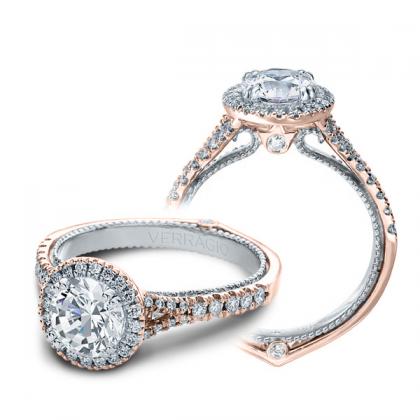 Two Tone Rose Gold Engagement Rings