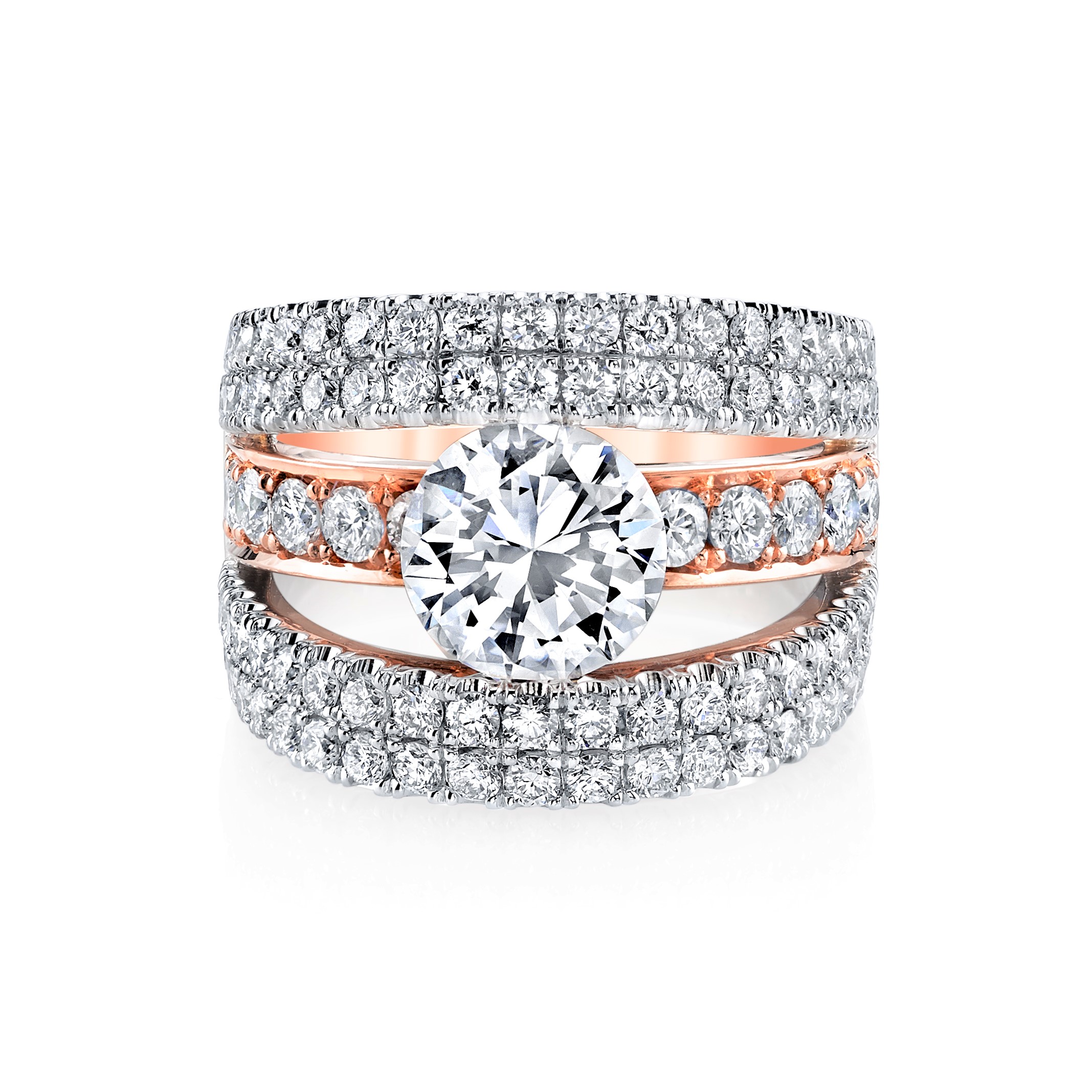 Two Row Pear Diamond Ring Create New Wish List
