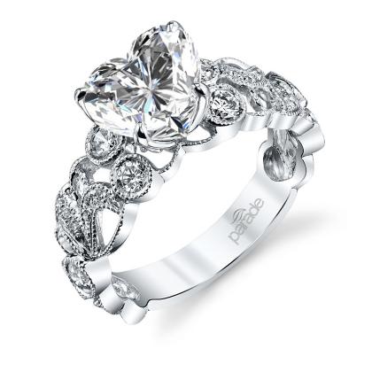 Trendy Heart Shape Engagement Rings