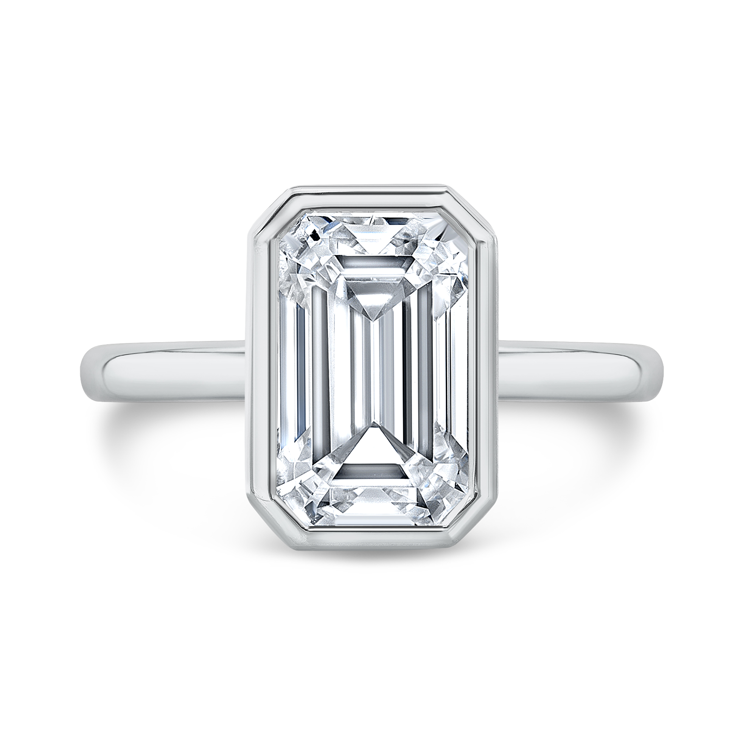 2 Carat Emerald Cut Diamond Engagement Ring