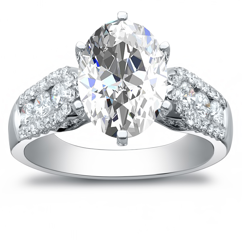 Platinum 1.51ct G SI1 Oval Cut Diamond Ring - Laings
