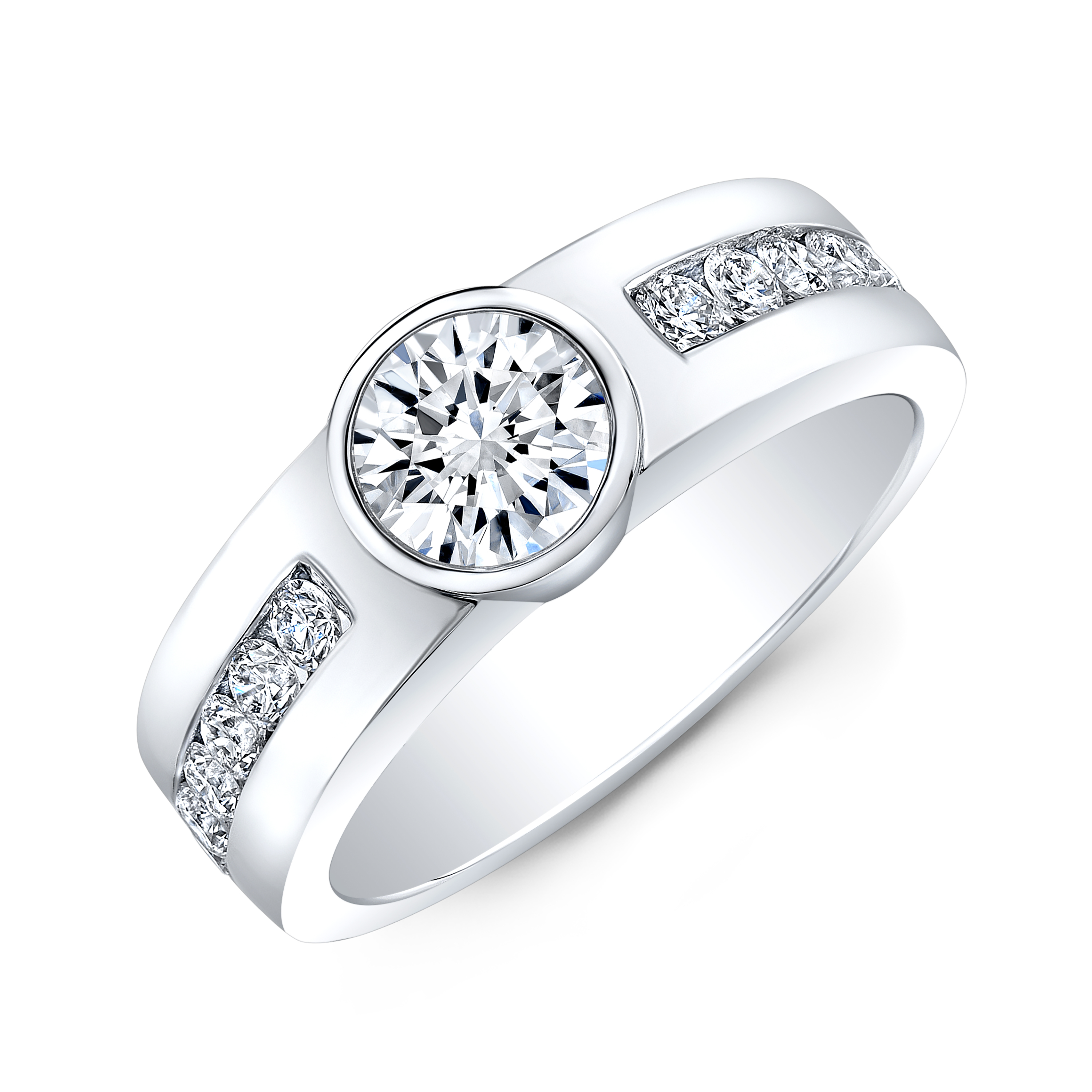 4 Ct Classic Solitaire Engagement Ring Bridal Ring Round Man