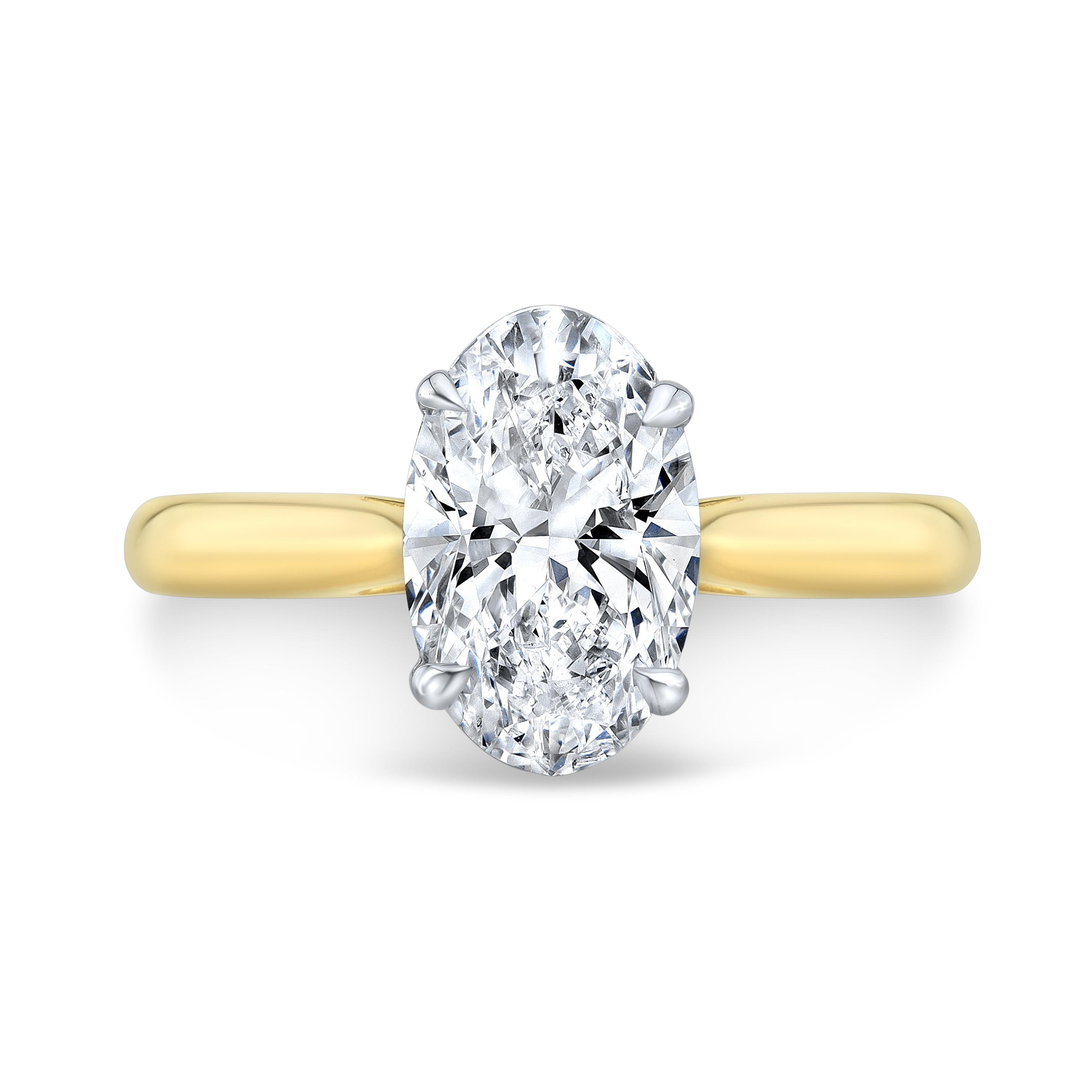 7.5 Ctw Solitaire Radiant-Cut Engagement Ring In 18K Gold – Luxe