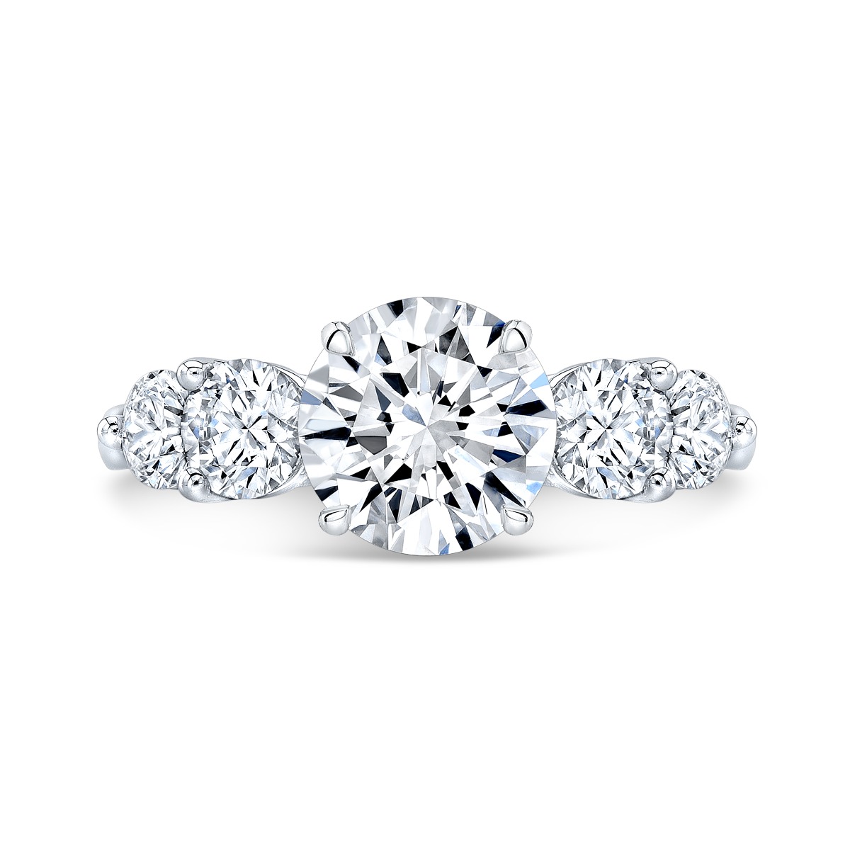 Decor GIA Certified 5 Stone Diamond Ring 61325 - DECOR Jewelry