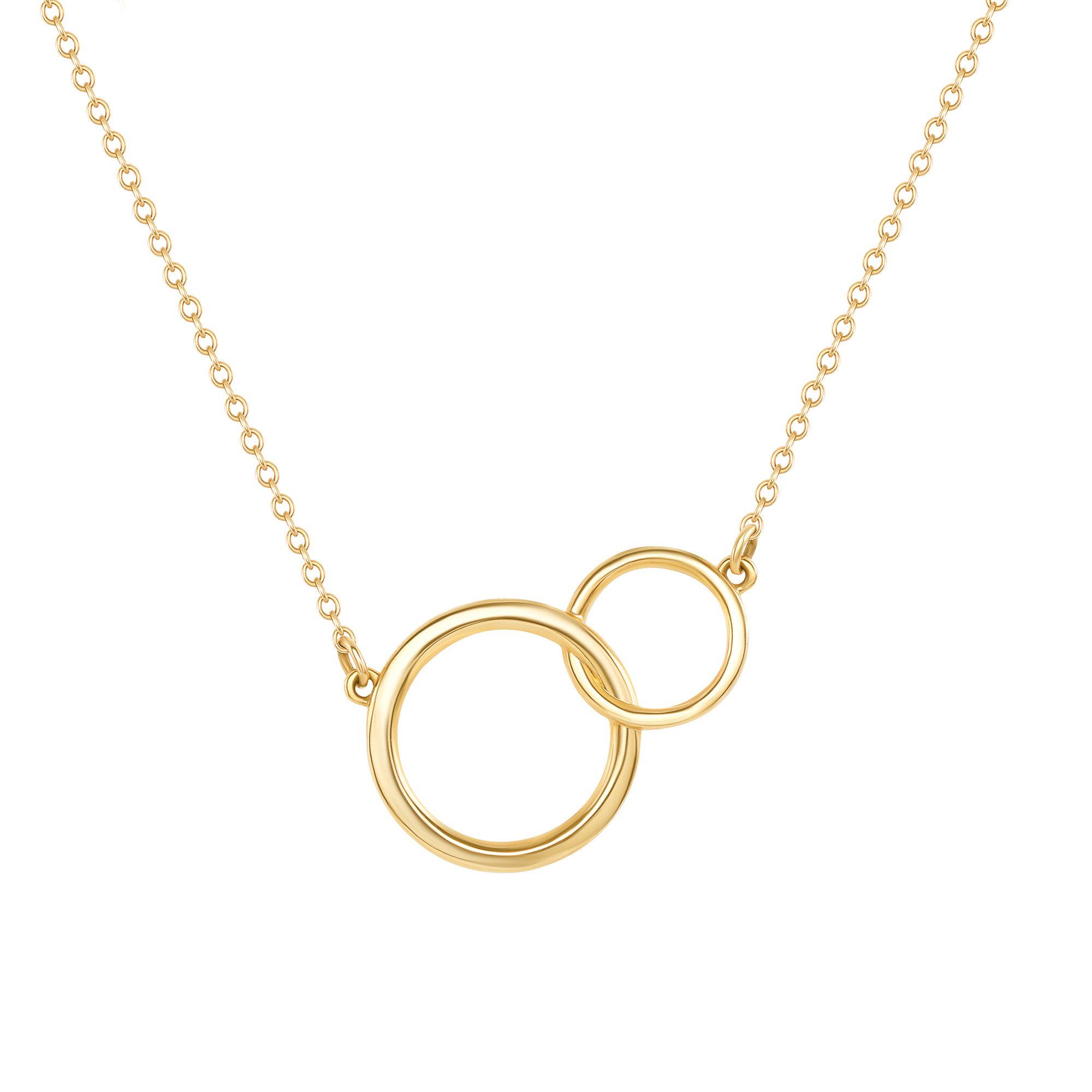 LEDODI Interlock Circle Pendant Necklace | Diamond Mansion