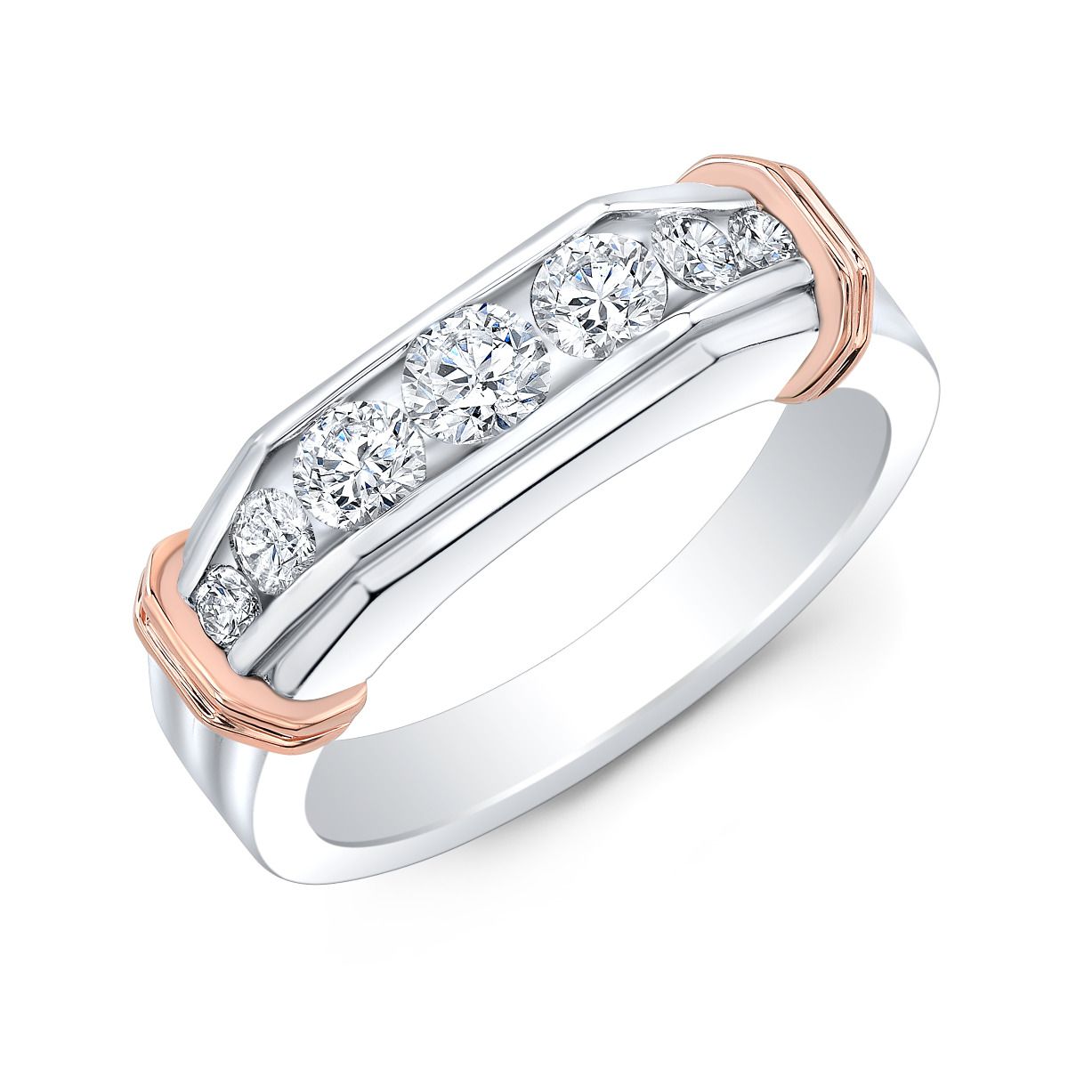 Silver Men's Moissanite Engagement Ring 1 - 3ct Center Stone – Luxus  Moissanite
