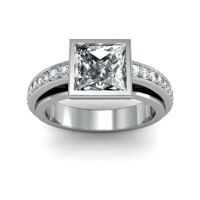 Modern Bezel Set Engagement Rings | Diamond Mansion