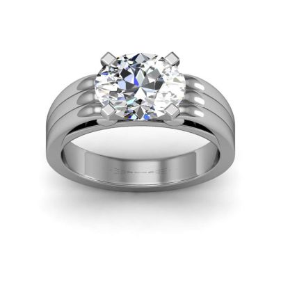 Oval cut Bezel Set Engagement Rings | Diamond Mansion