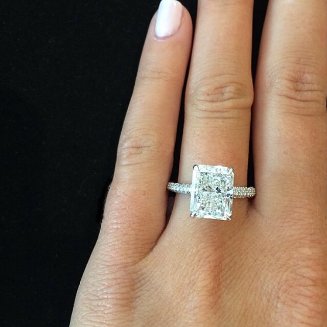 Diamond Womens Ring 14K White Gold 1.26 Ct Radiant Cut Certified Lab  Created CVD | eBay